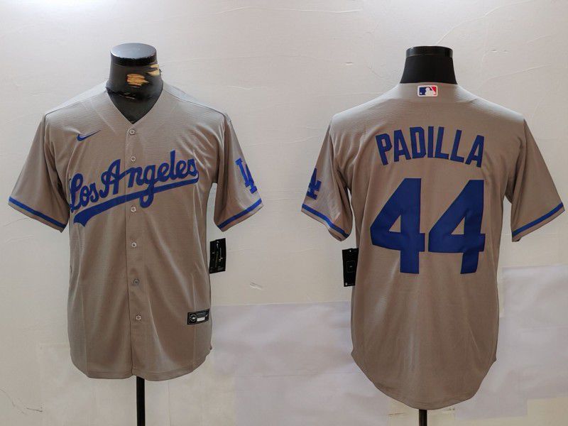 Men Los Angeles Dodgers 44 Padilla Grey Game 2024 Nike MLB Jersey style 5
